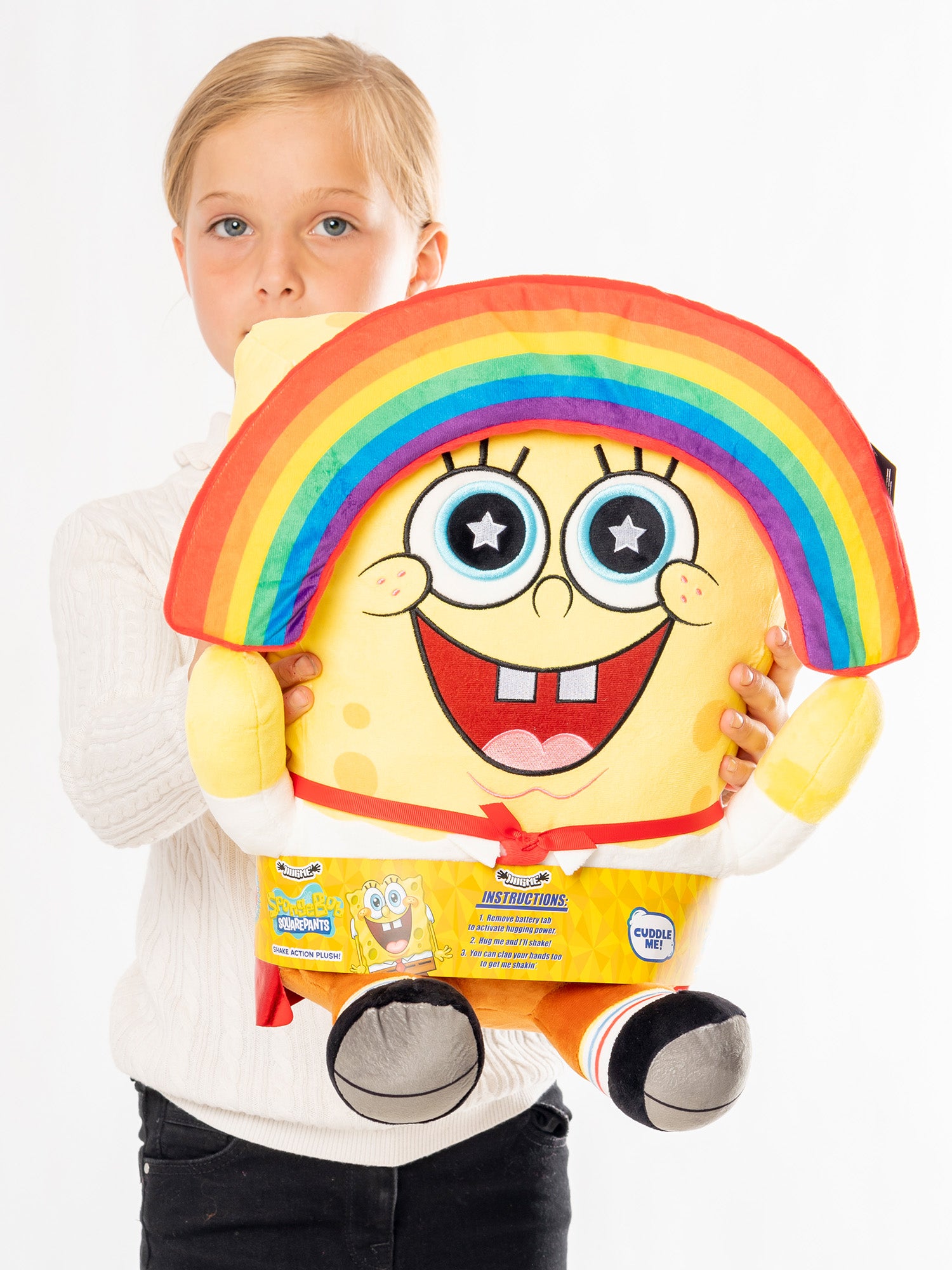 Spongebob Regenboog Hugme Trillend Knuffel
