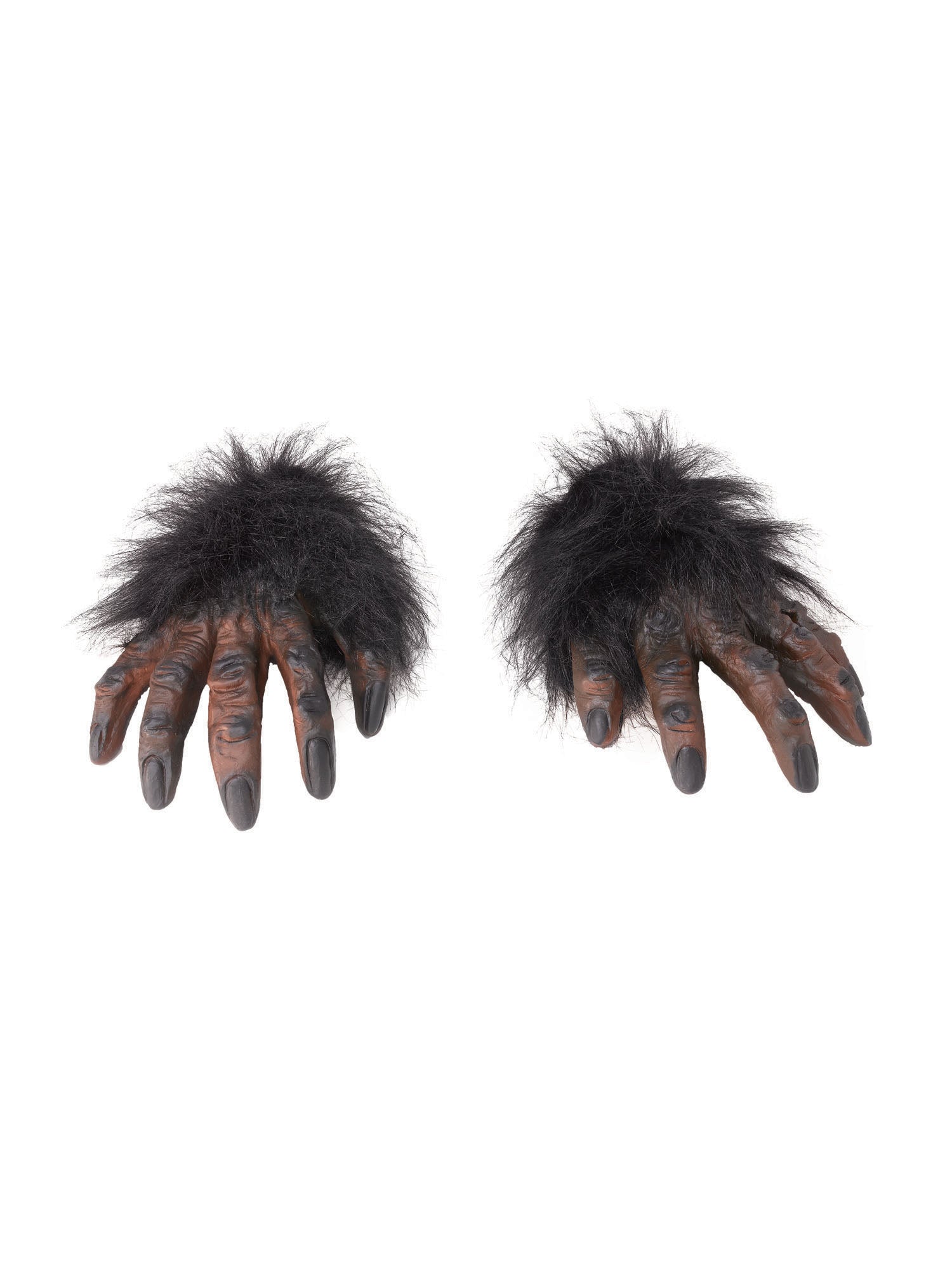 Bruine Harige Handen Kostuumaccessoire