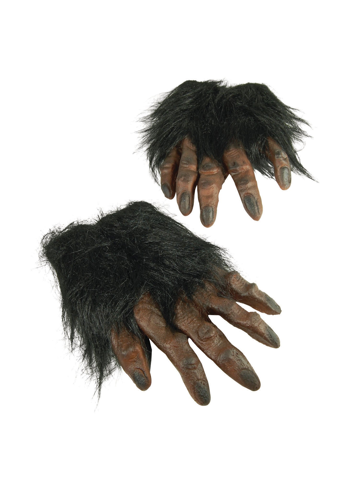 Bruine Harige Handen Kostuumaccessoire